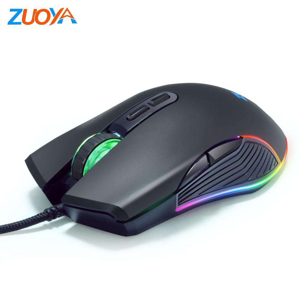 ZUOYA AT560 Có Dây Chuyên Nghiệp Đèn Nền RGB LED 3600DPI Quang USB Chuột Chơi Game Phụ Kiện Máy Tính Sinh Ra Để Dành Cho Game