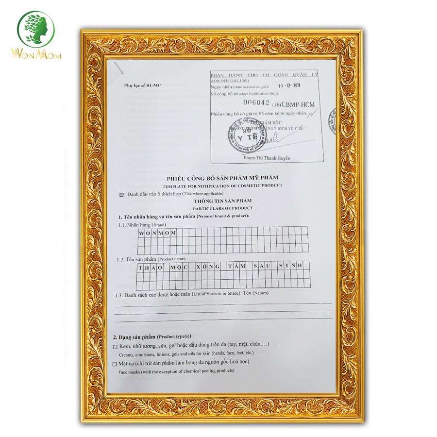 Thảo mộc xông tắm sau sinh Wonmom 50Gr