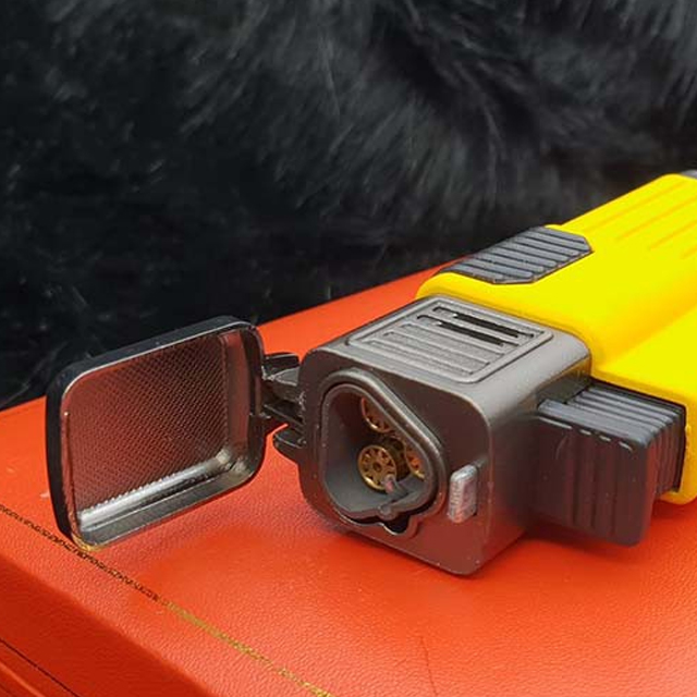 Vỏ Hột Quẹt Bật Lửa Khò 3 Tia  COB 115 Thiết Kế Đẹp Độc Lạ Lửa Khò Mạnh Mẽ - Dùng Gas Cao Cấp