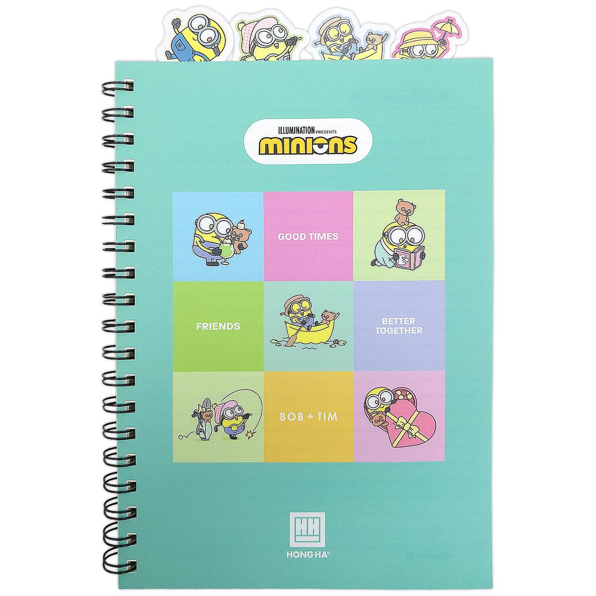 Sổ Lò Xo Minion B5 - Kẻ Ngang - 200 Trang 70gsm - Hồng Hà 4005