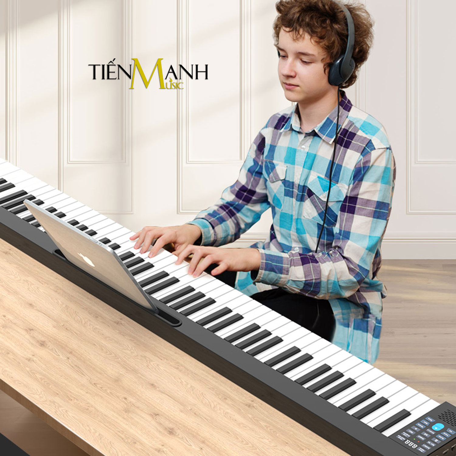 Đàn Piano Điện Konix PJ88Z - 88 Phím cảm ứng lực Midi Keyboard Controllers PJ88 Hàng Chính Hãng - Kèm Móng Gẩy DreamMaker