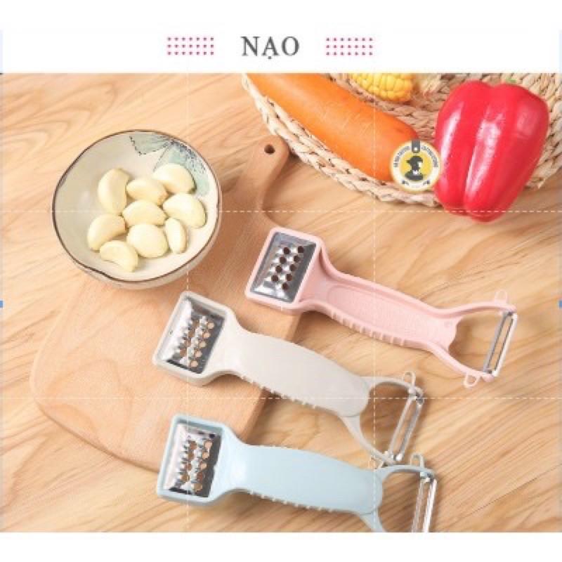Nạo bào rau củ quả 2in1 bằng nhựa lúa mạch