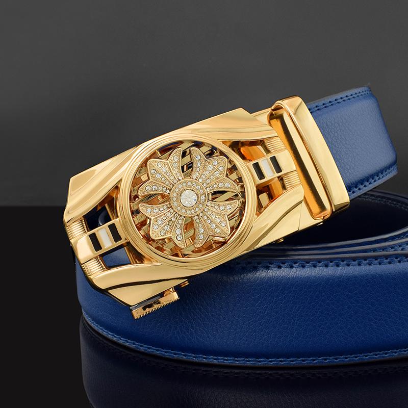 Cao Cấp Da Thật Chính Hãng Da Thắt Lưng Nam Quần Jean Kim Cương Giả Kim Loại Xoay Được Thắt Lưng Cao Cấp Thắt Lưng Doanh Nam Dây Thắt Lưng Thắt Lưng Mới