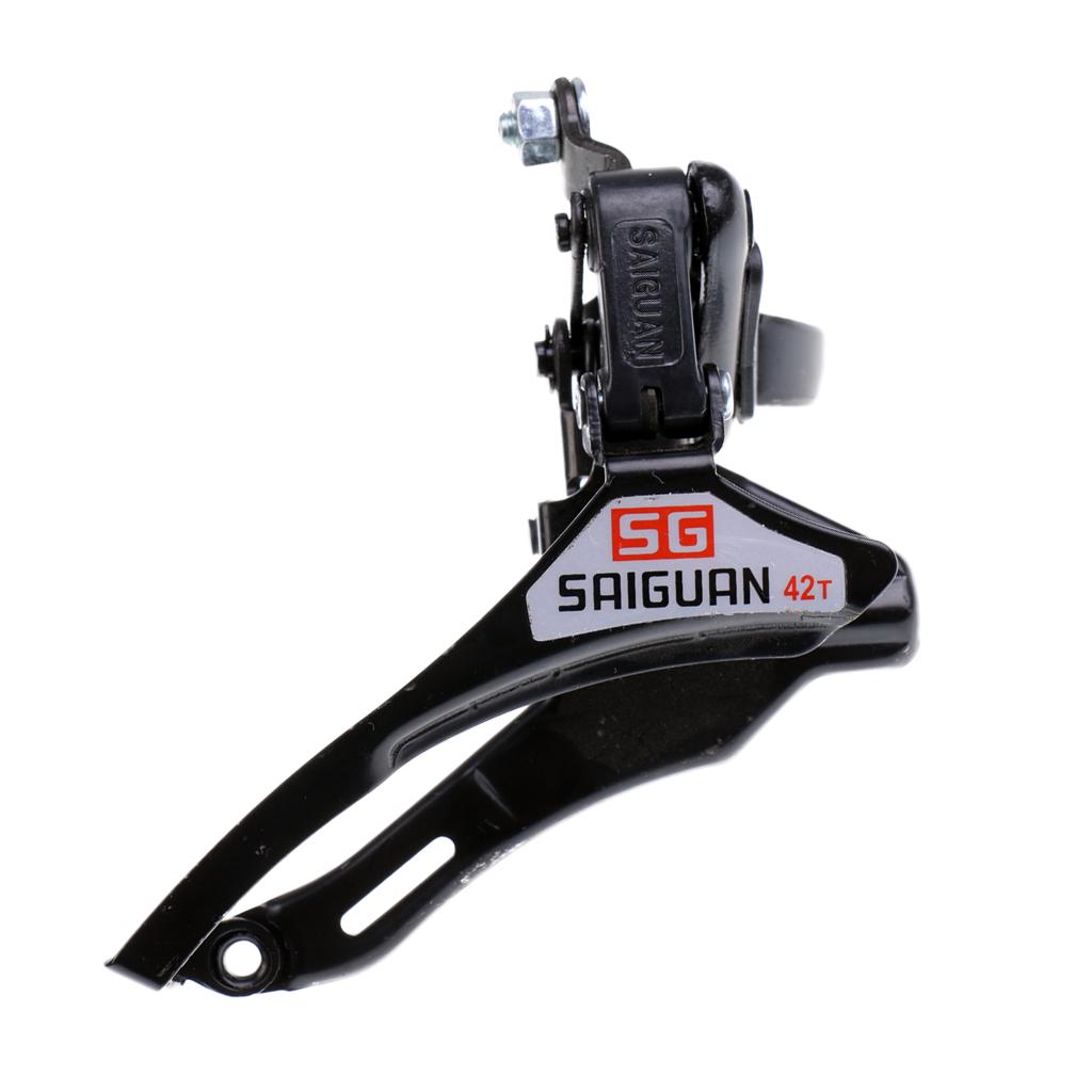 Bicycle Front Derailleur 31.8mm Clamp Bottom/Top Pull Mountain Road Bike MTB Bicycle Parts Black