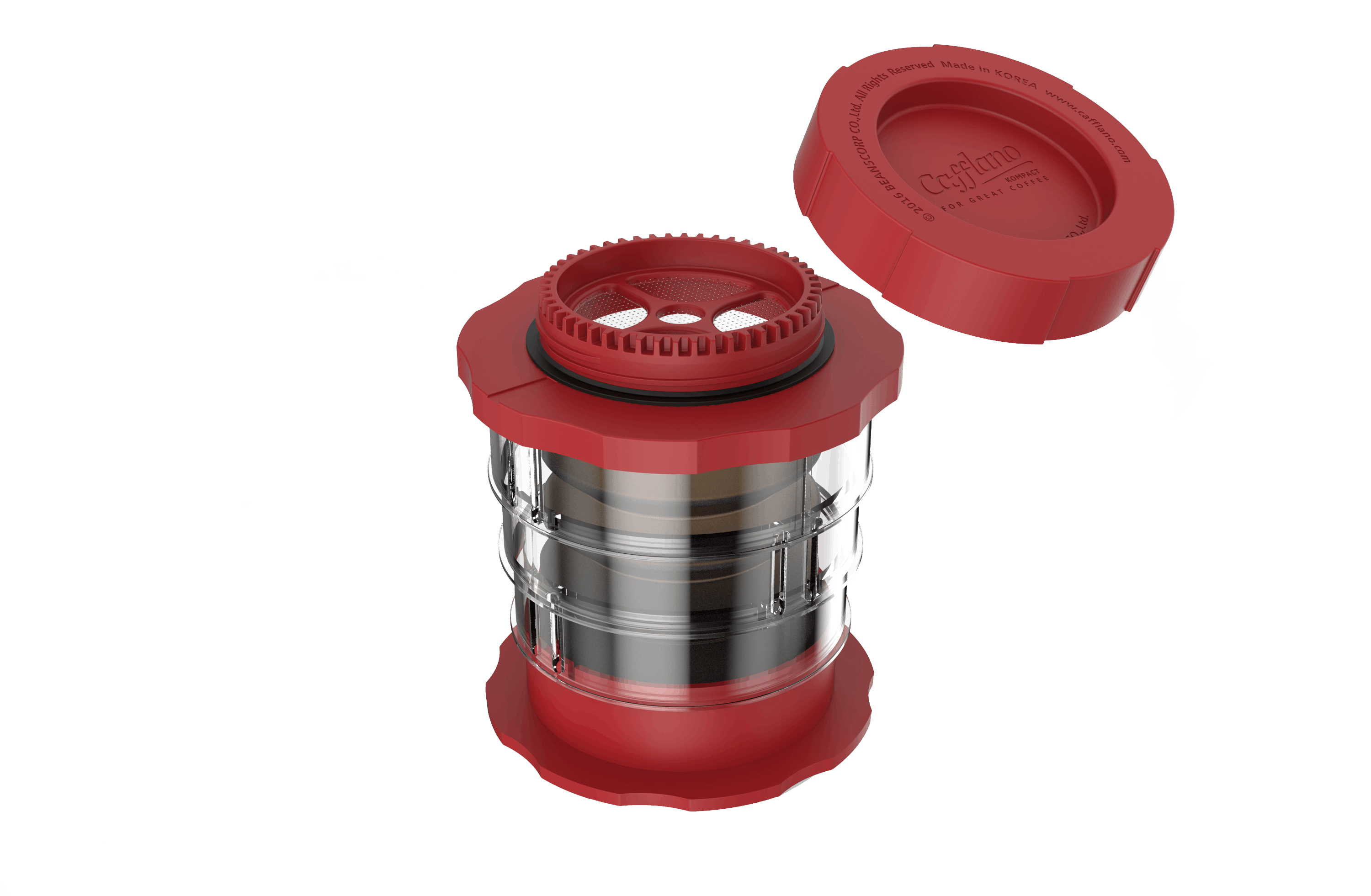 DỤNG CỤ NÉN CÀ PHÊ BẰNG TAY CAFFLANO KOMPACT RED – KOREA