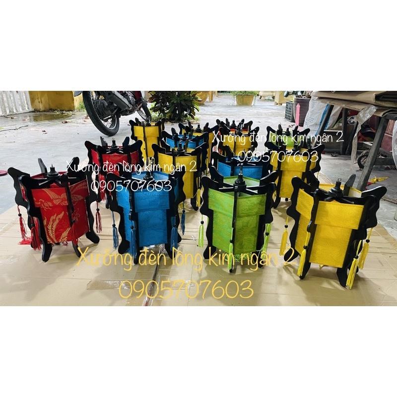 Đèn lồng trụ gỗ lục giác hội an