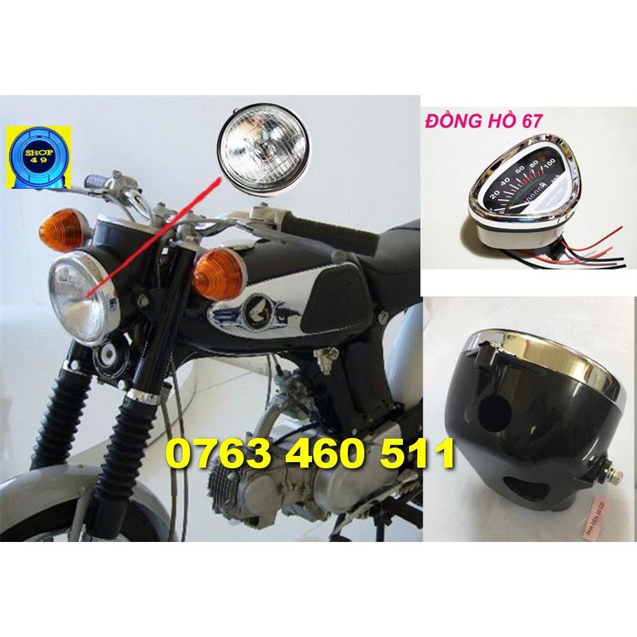 Combo3 xe 67 đèn xe , gáo đèn , đồng hồ xe