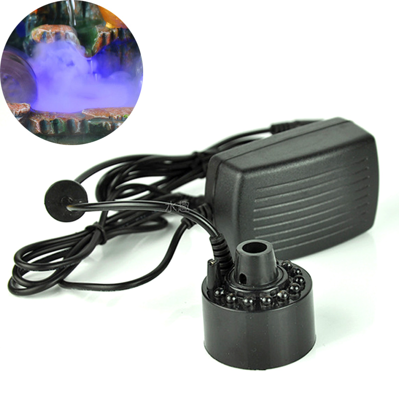 Máy phun tạo sương mù cho bể cảnh mini kèm đèn led 12 bóng nhiều màu