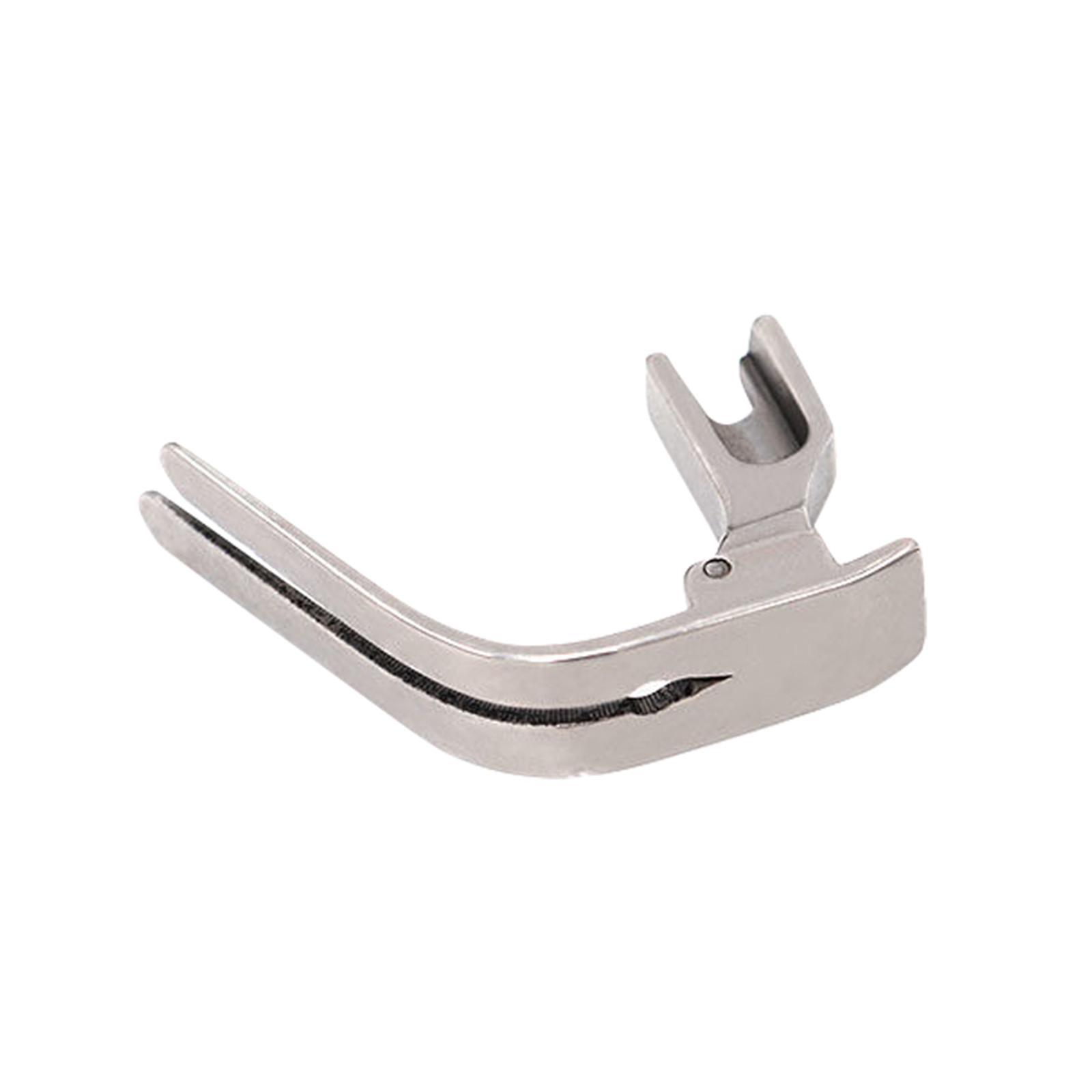 Industrial Sewing Machine Presser Foot Narrow Zipper Foot Durable Accessory Lockstitch Easy to Use Steel Presser Foot for Sewing Machine