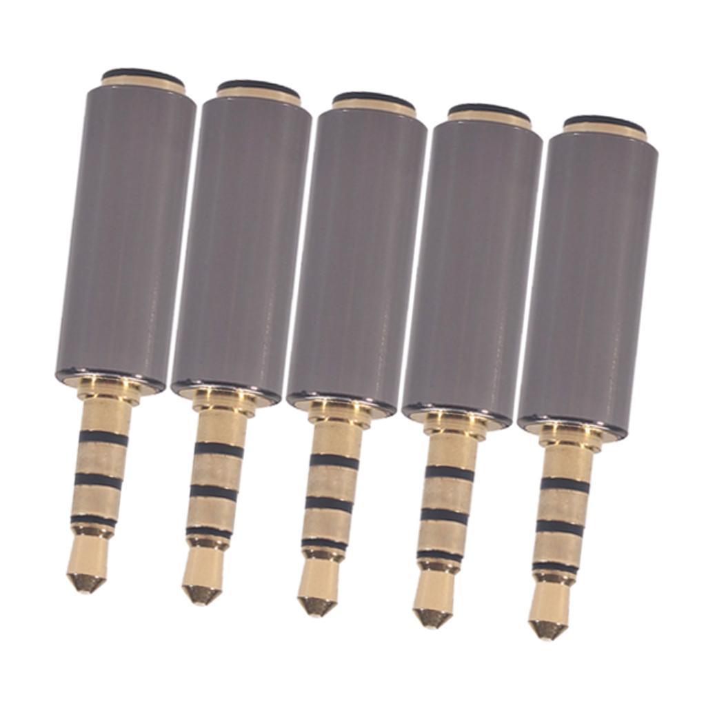 5pcs 3.5mm Microphone Audio Mic Audio Headset Plug Connector Part