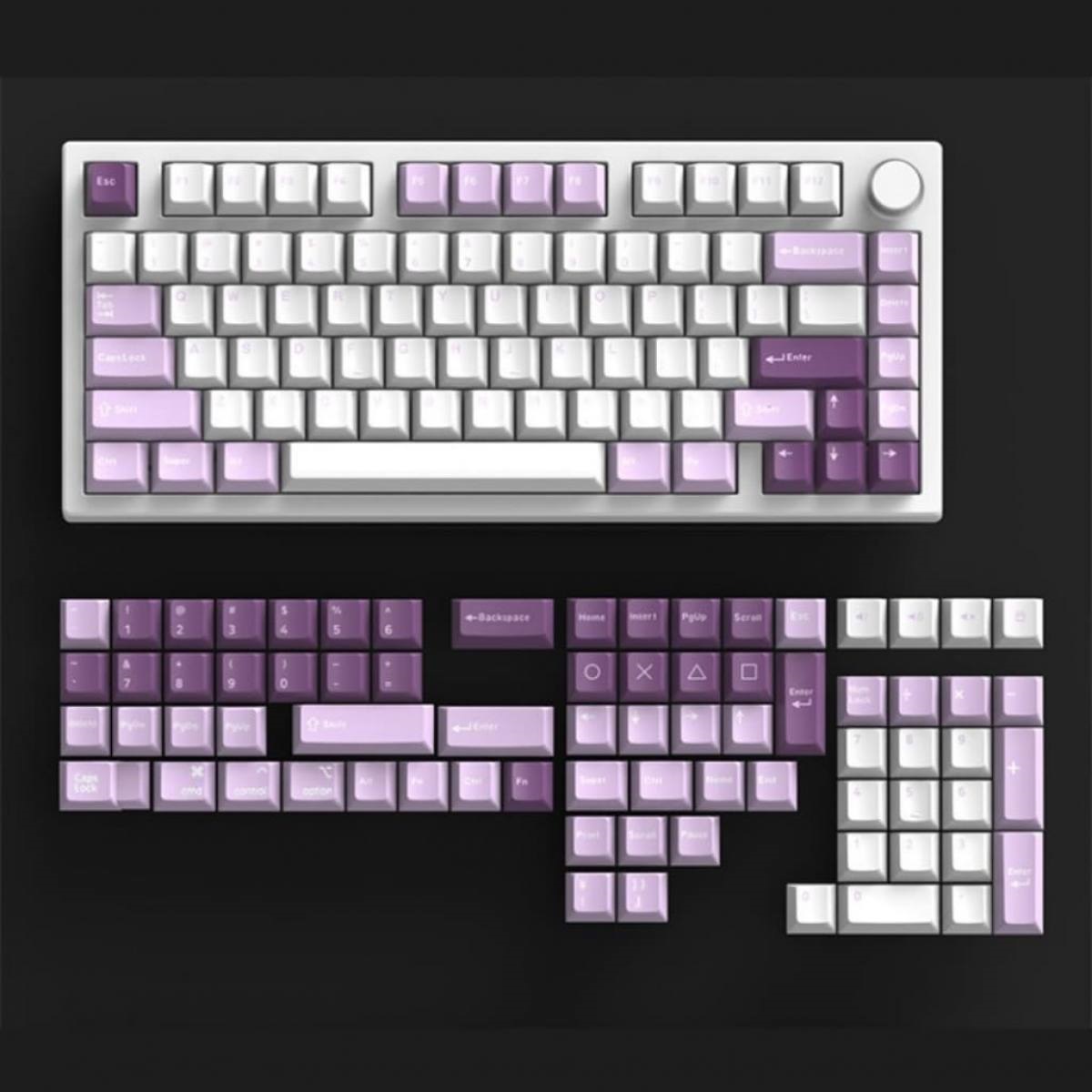 Bàn phím cơ FL-Esports GP75CPM Taro Purple - Hàng chính hãng