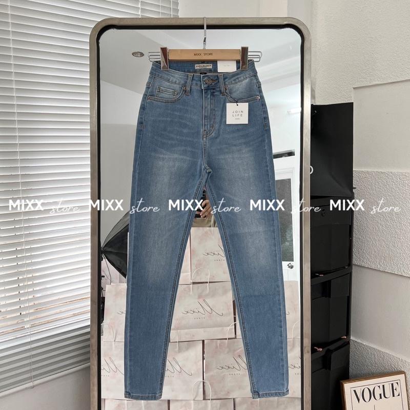 Quần jean nữ skinny lưng cao phom 92cm chất co giãn thoải mái ôm tôn dáng