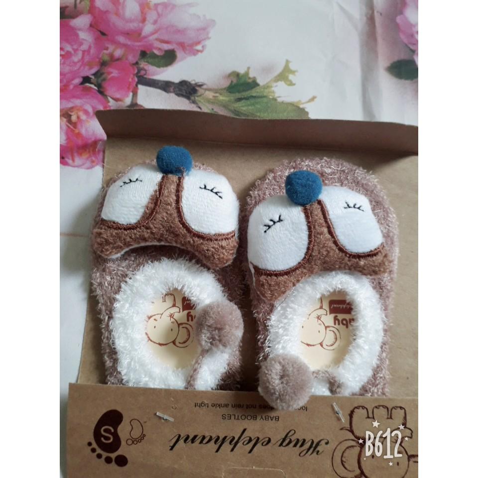 Ảnh thật giày hài hình thú bông lông xù