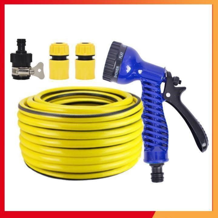 Bộ dây tăng áp 3 lần vòi xịt nước rửa xe, tưới cây loại 7-10m  206843