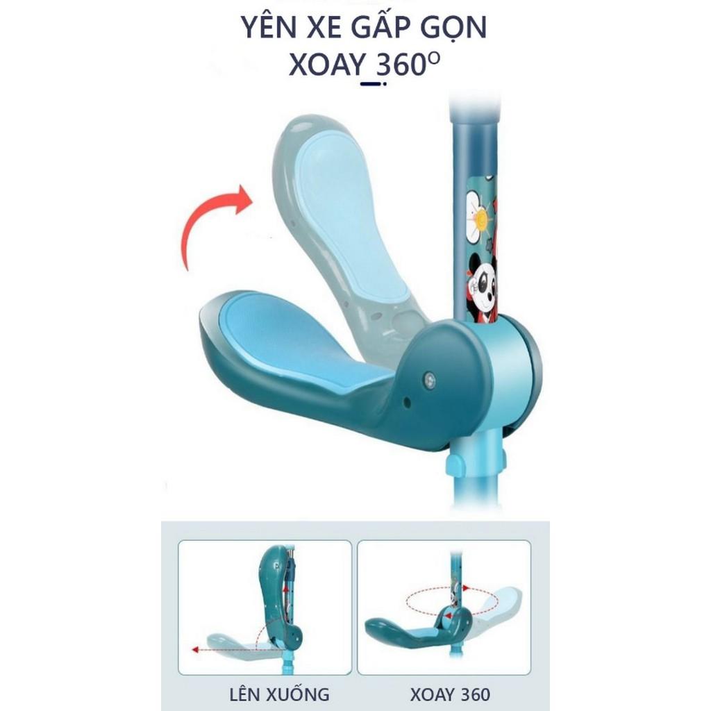 Xe Scooter vận động cho bé PANDA 3In1 Chồi Chân, Có Nhạc - AsiaMart