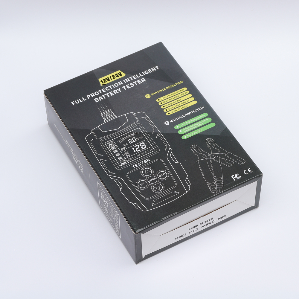 Máykiểm tra bình ắc quy ô tô xe máy tàu thuyền FBT200 test bình 12V 24V 3AH-200Ah đo nội trở CCA