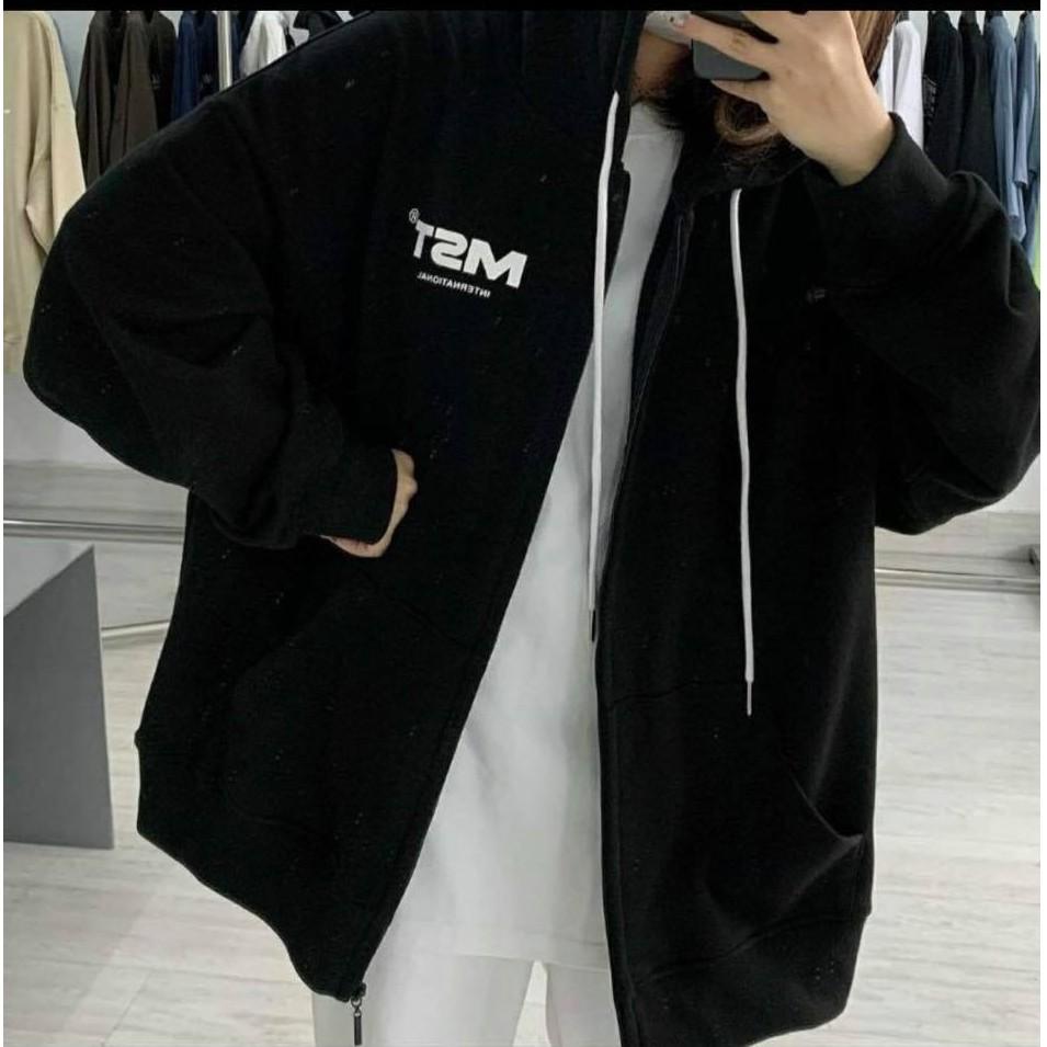 ÁO KHOÁC NỈ HOODIE ZIP MISSOUT NAM NỮ - GIN STORE