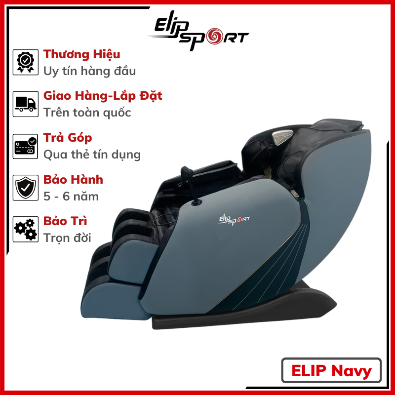 Ghế Massage Toàn Thân ELIP Navy