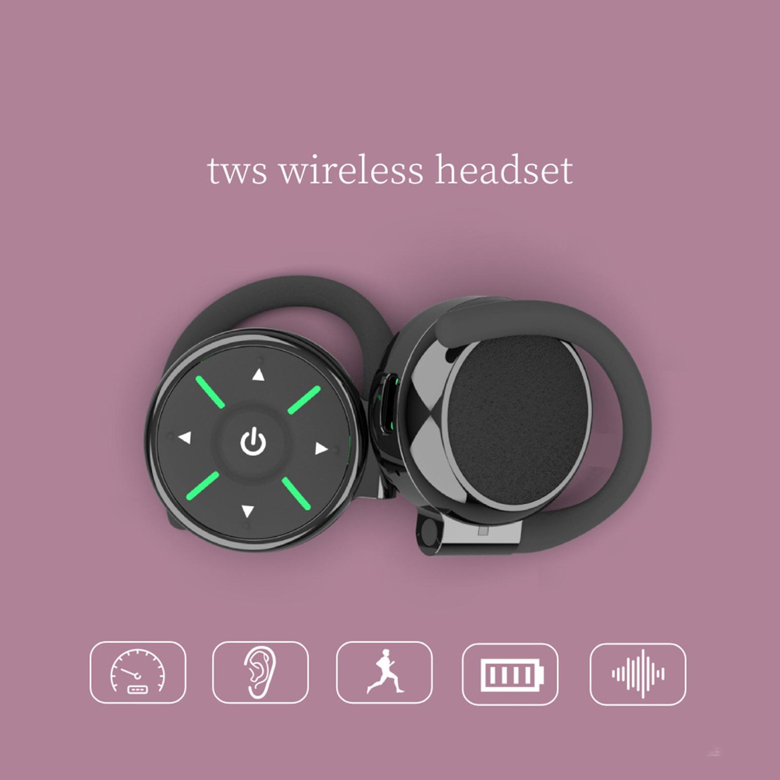 Wireless  V 5.1 Noise Cancelling  with Earhooks for Working Gym