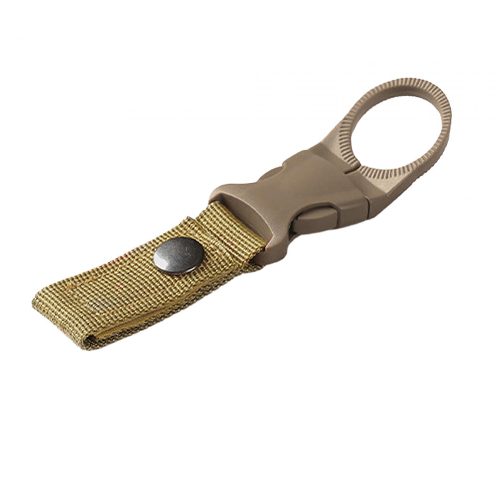 Outdoor Camping Water Bottle Holder Clip Hiking Carabiner Belt Buckle