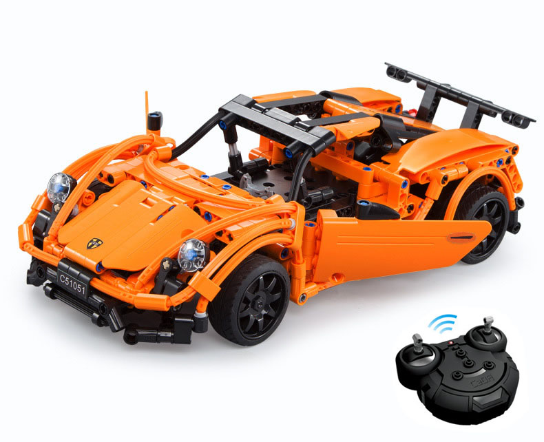 Bộ Đồ Chơi Xếp Hình Điều Khiển Từ Xa BABYBOSS Siêu Xe Porsche 918 Spyder 421 Chi Tiết - Hàng Chính Hãng