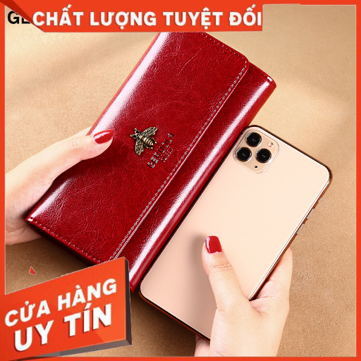 Ví Nữ Dài Da Bò thật Cao Cấp, chắc chắn, phong cách Hàn Quốc TVNN37 - Backpackworld HCM