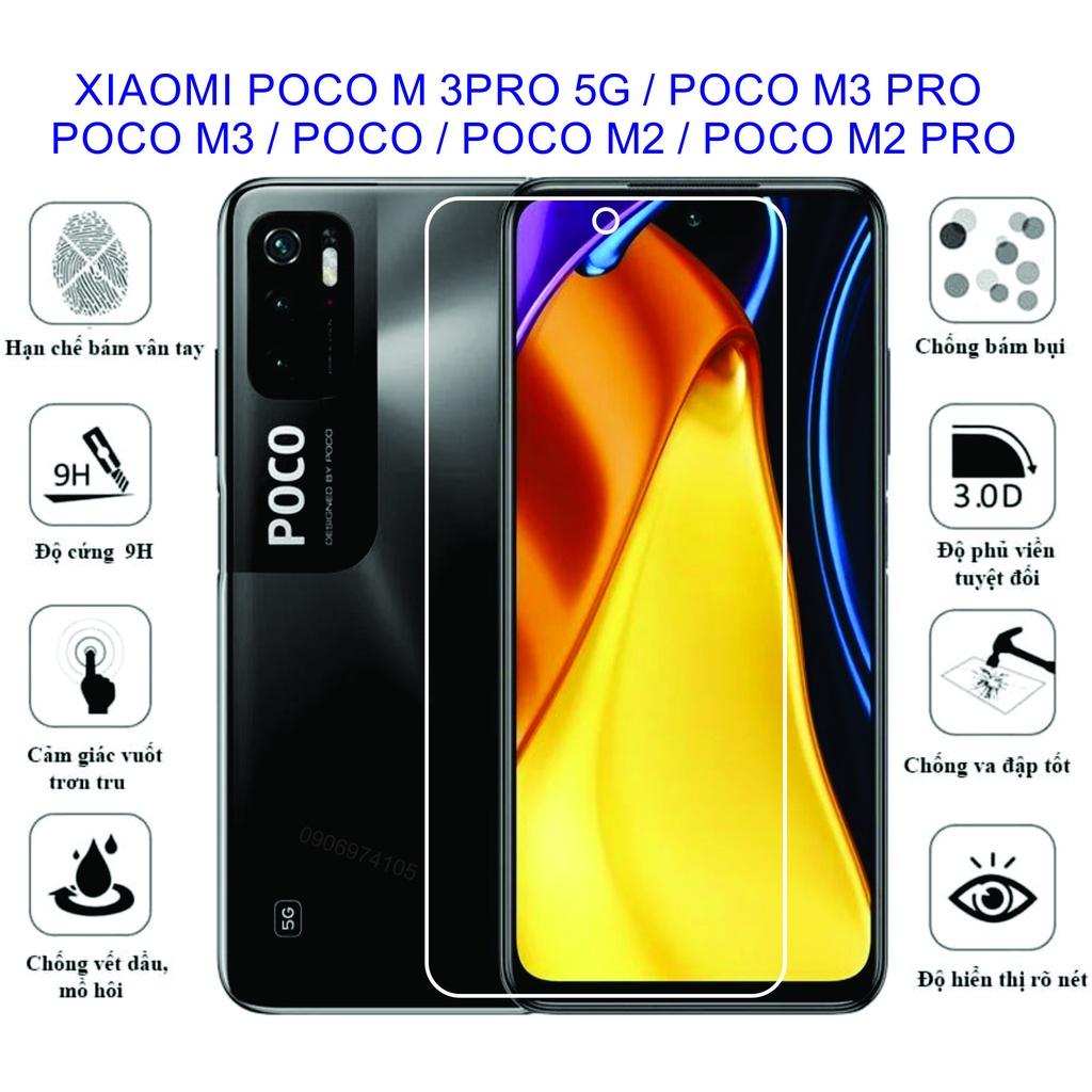 Cường lực dẻo 9h+ dành cho XIAOMI POCO M3 PRO 5G / POCO M3 PRO / POCO M3 / POCO M2 / POCO M2 PRO Bảo vệ màng hình toàn diện
