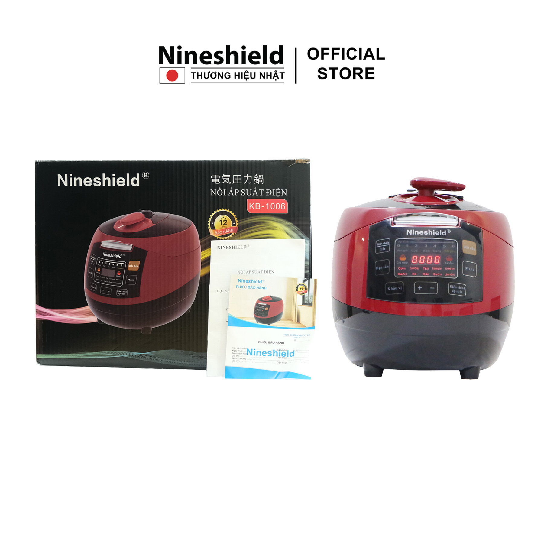 Nồi áp suất điện đa năng chính hãng Nineshield KB1006 - Hàng chính hãng