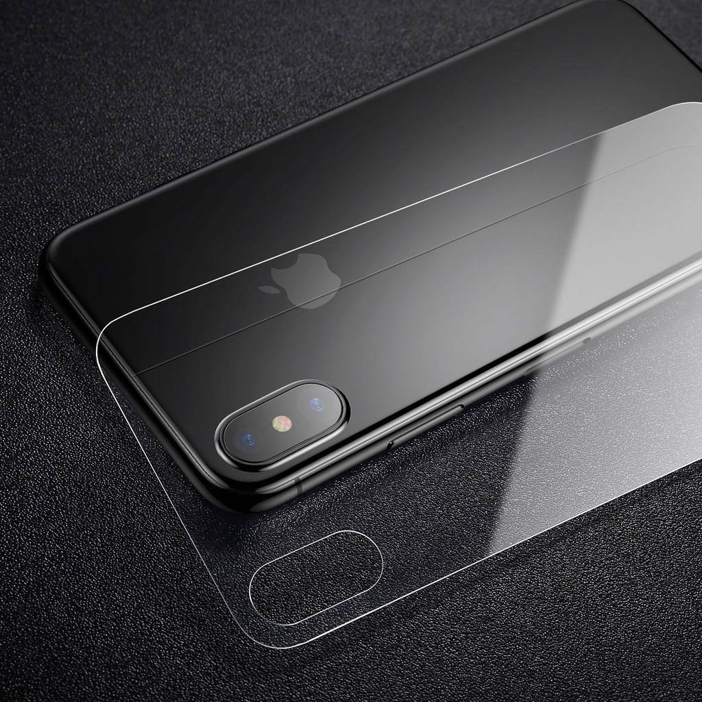 Kính cường lực 2 mặt trong suốt 0.3mm dành cho iPhone Xs Max 6.5 hàng chính hãng Baseus