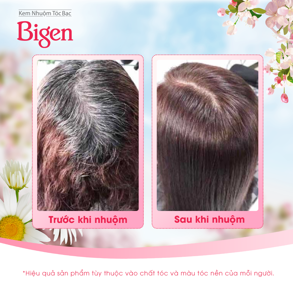 Thuốc nhuộm dưỡng tóc phủ bạc thảo dược Bigen Silk Touch Thương hiệu Nhật Bản Sắc Màu trẻ trung 80ml dạng kem - BST 5C