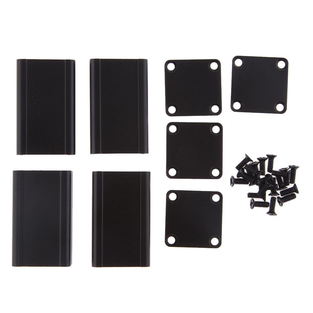 2 Set 40x25x25mm Aluminum Instrument Box PCB Enclosure DIY Electronic Case