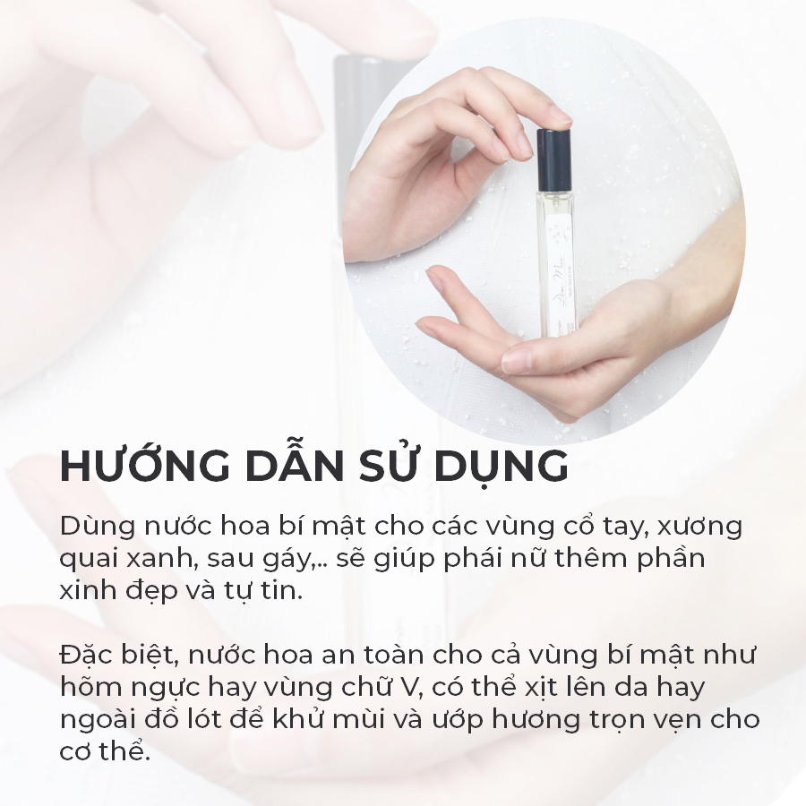 Nước hoa Vùng Kín Bí Mật An Toàn Khử Mùi Từ Thiên Nhiên Hương Thơm Quyến Rũ Dùng Được Cho Cả Body Cỏ Mềm 10ml