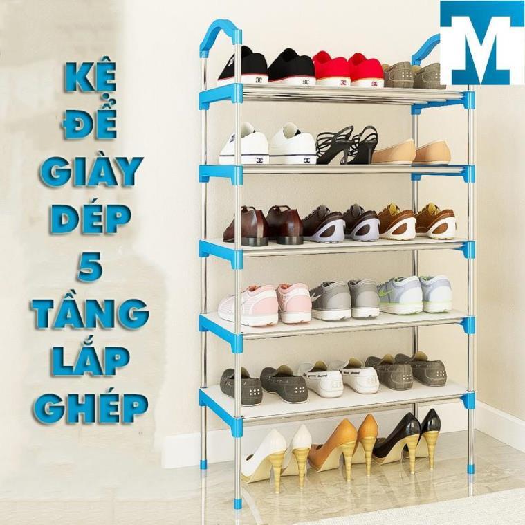 Kệ để giày dép 5 tầng có thể tháo rời