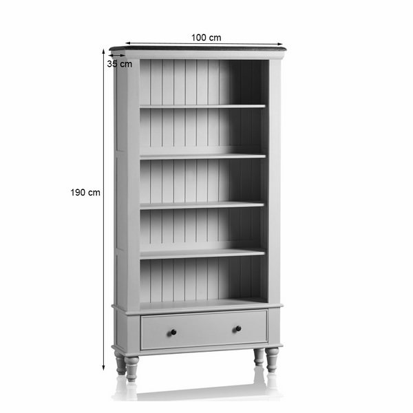 Tủ sách cao Shay gỗ sồi