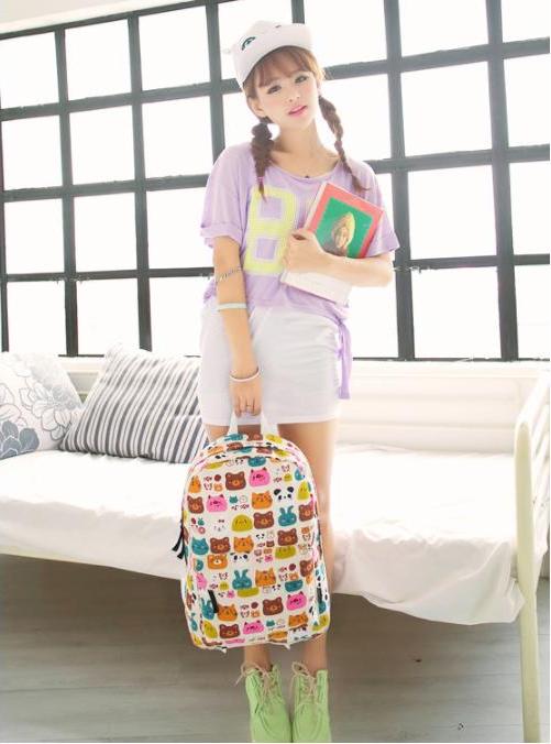 Ba lô nữ thời trang Hàn Quốc hình gấu