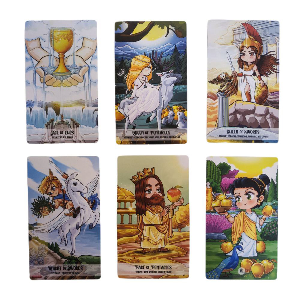 [Size Gốc] Bộ Bài Pythia Tarot 78 Lá Bài 7x12 Cm Tặng Đá Thanh Tẩy