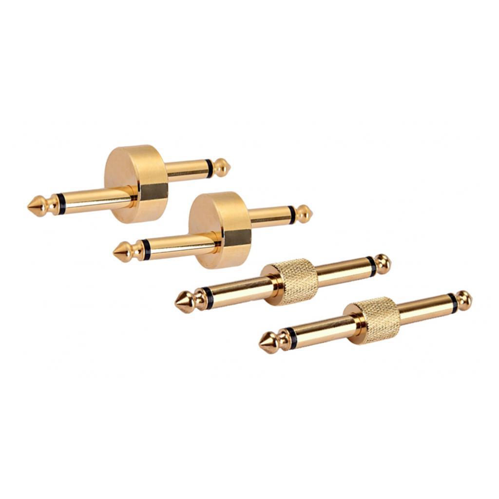 4 Cái/bộ Phơ Guitar Chuyển Đổi Cổng Kết Nối Cắm Phụ Kiện Vàng