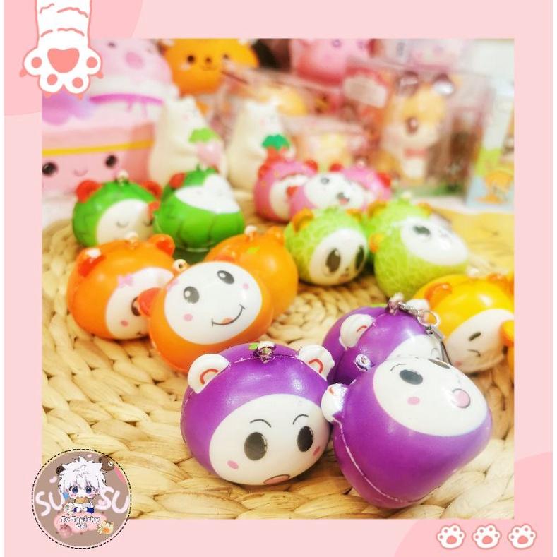 Squishy Cậu Bé Trái Cây Mini Móc Khóa