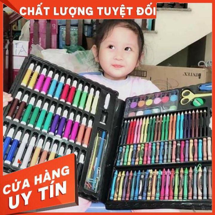 Bộ hộp màu 150 chi tiết cho bé tô vẽ thỏa thích (ảnh thật)