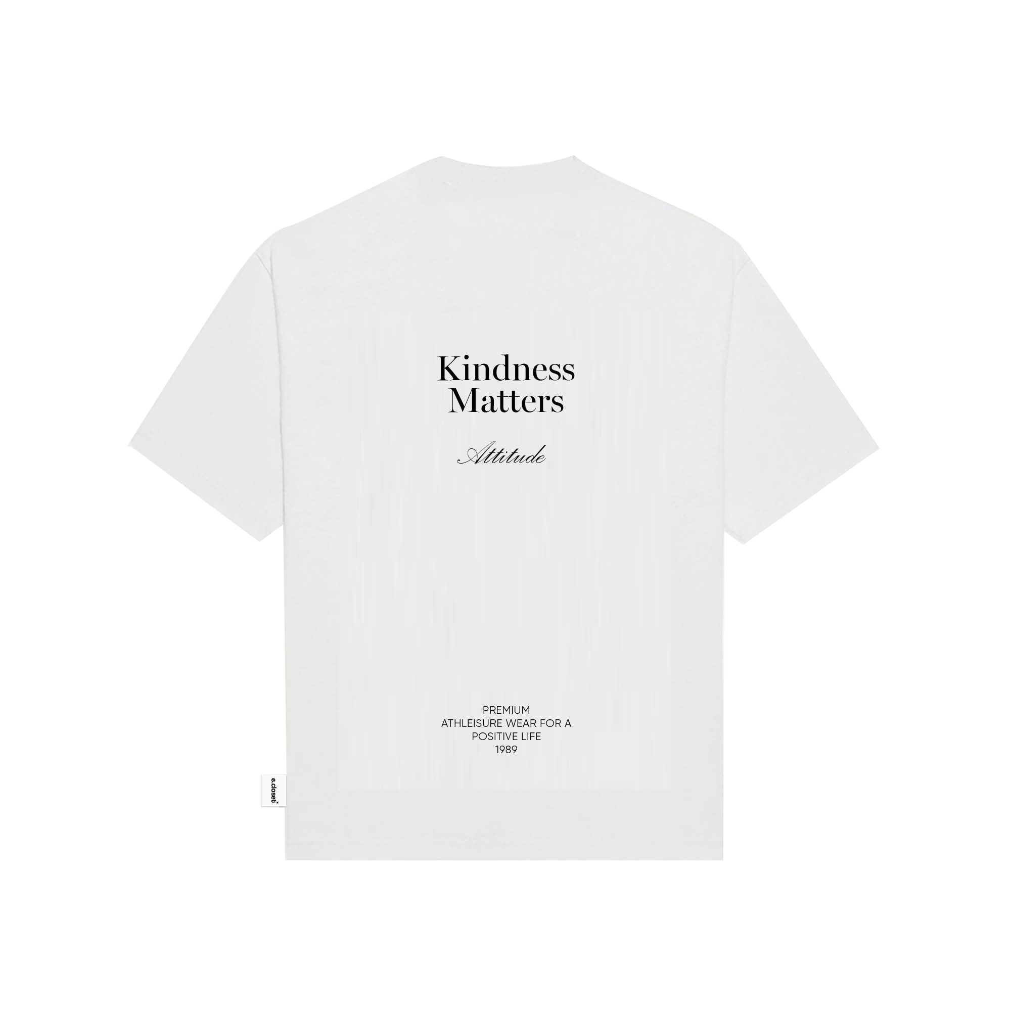 Áo Thun Tay Ngắn Oversize KINDNESS MATTERS/ White (unisex, áo thun nam/ nữ)
