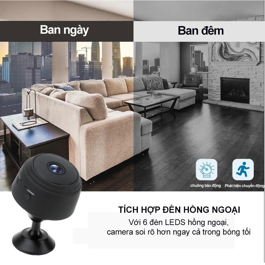 Dùng Pin, Quan Sát Từ Xa Camera giám sát kết nối internet A9/A9s HD Wifi Không dây tích hợp hồng ngoại, quan sát từ xa