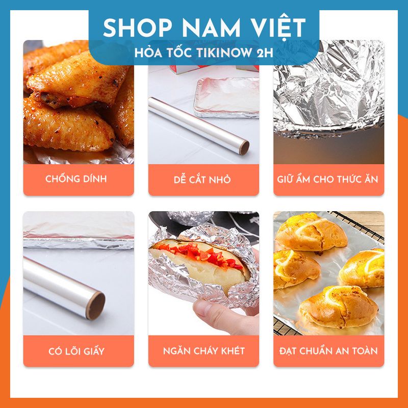 Giấy Bạc Bọc Thực Phẩm Nướng Thịt, Làm Bánh