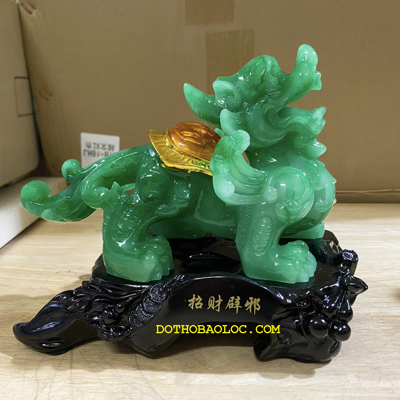 Cặp Tỳ Hưu phong thủy chiêu tài hút lộc cao 19cm