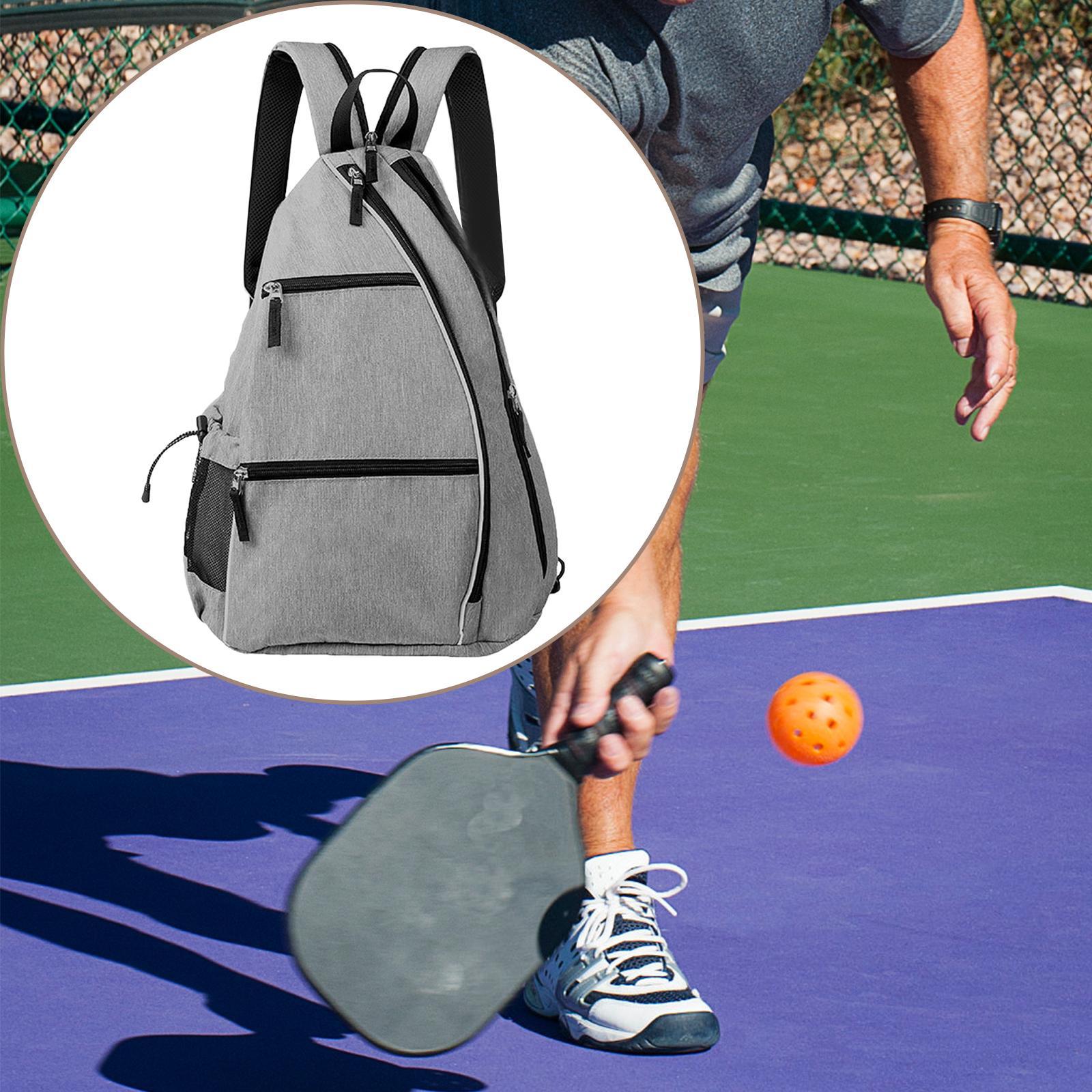 Pickleball Backpack, Pickleball Bag, Travel Pouch with Water Bottle Holder, Durable Lightweight Paddle Holder Carrying Bag for Women Men