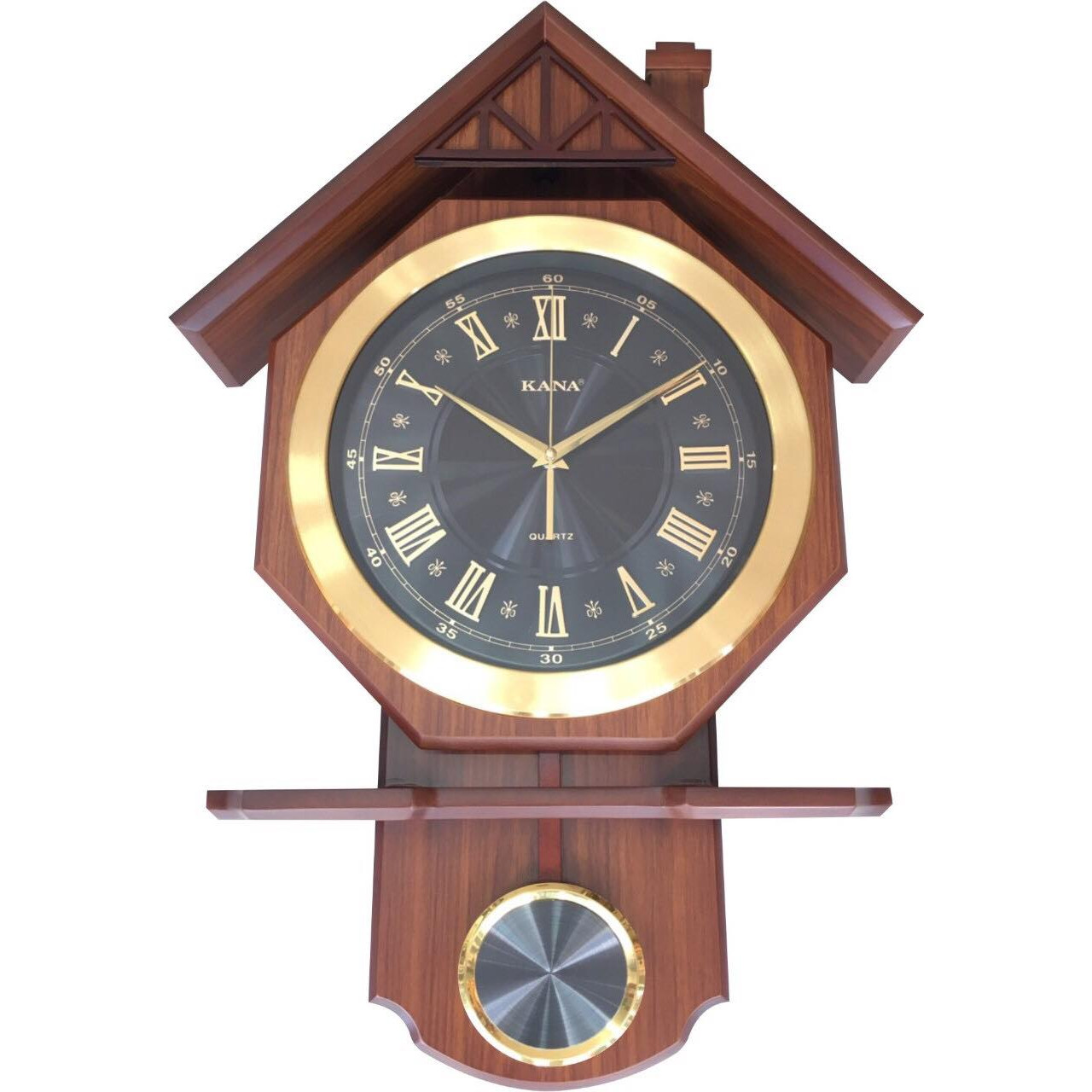 Đồng hồ quả lắc gỗ KN-S65b (62x42cm)