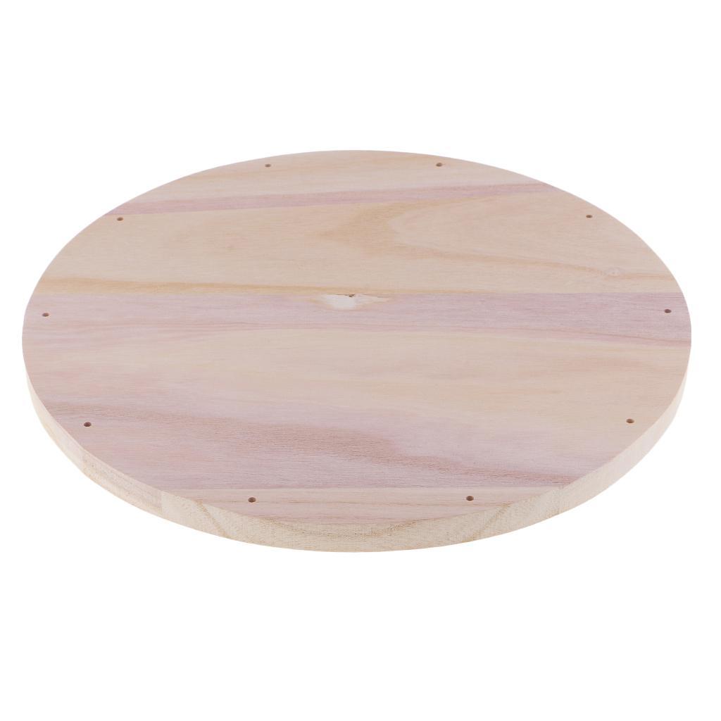 12" Wood Circle Cutouts Unfinished Blank Round Wood Cutouts Plaque DIY Craft