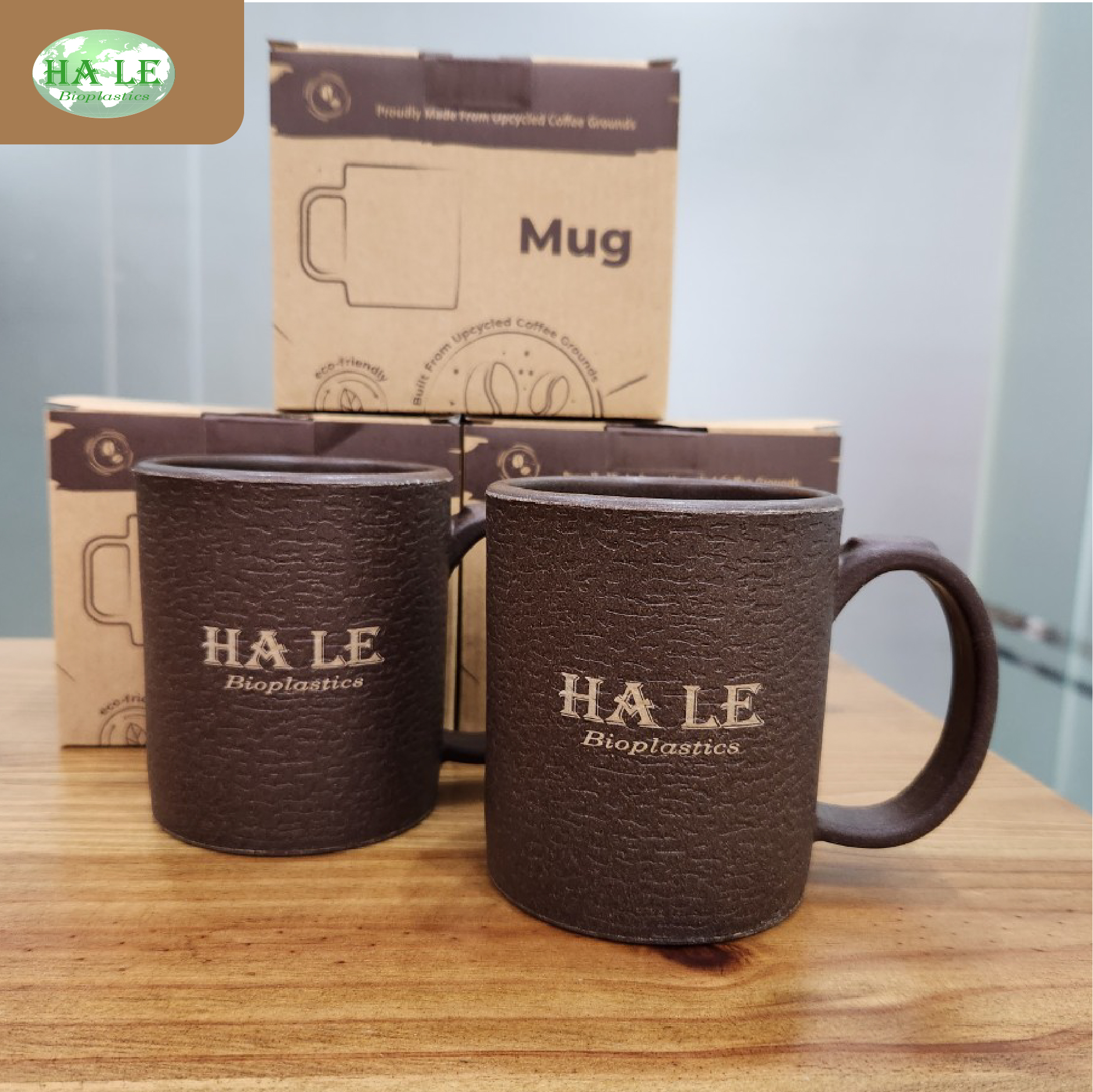 Combo 6: 2 Ly Mug Hà Lê uống cà phê