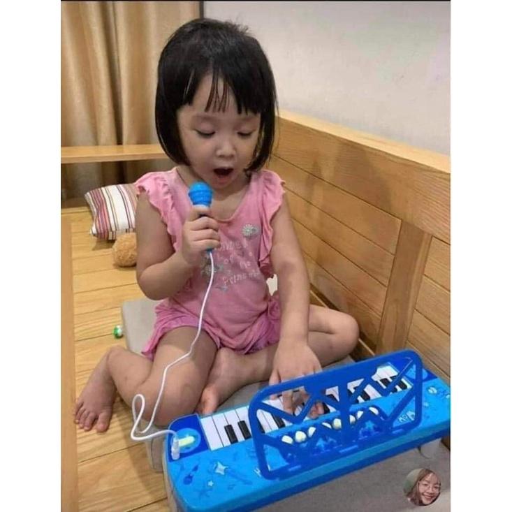 Đồ Chơi Đàn Piano Cho Bé Trai- Bé gái -Có Đèn Nhạc Và Micro Chuẩn Âm- Kích hoạt ngôn ngữ-Tự tin cho con- Từ 1-6 tuổi