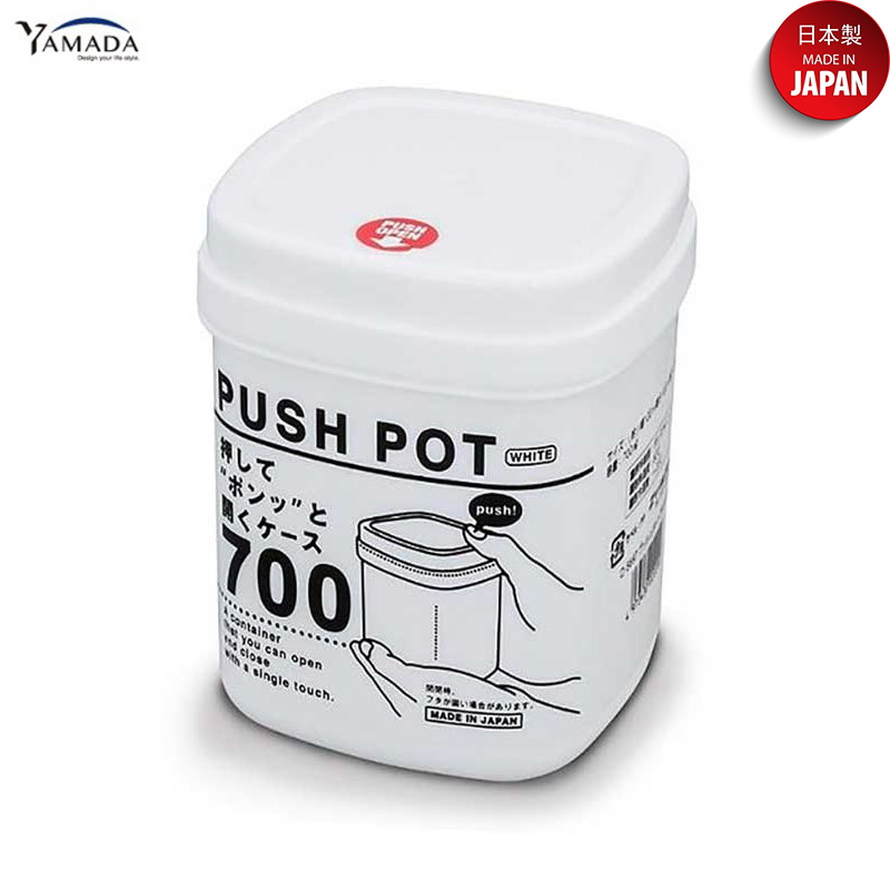 Hộp nhựa đựng & bảo quản thực phẩm Push Pot 700ml làm từ nhựa PP cao cấp -nội địa Nhật Bản