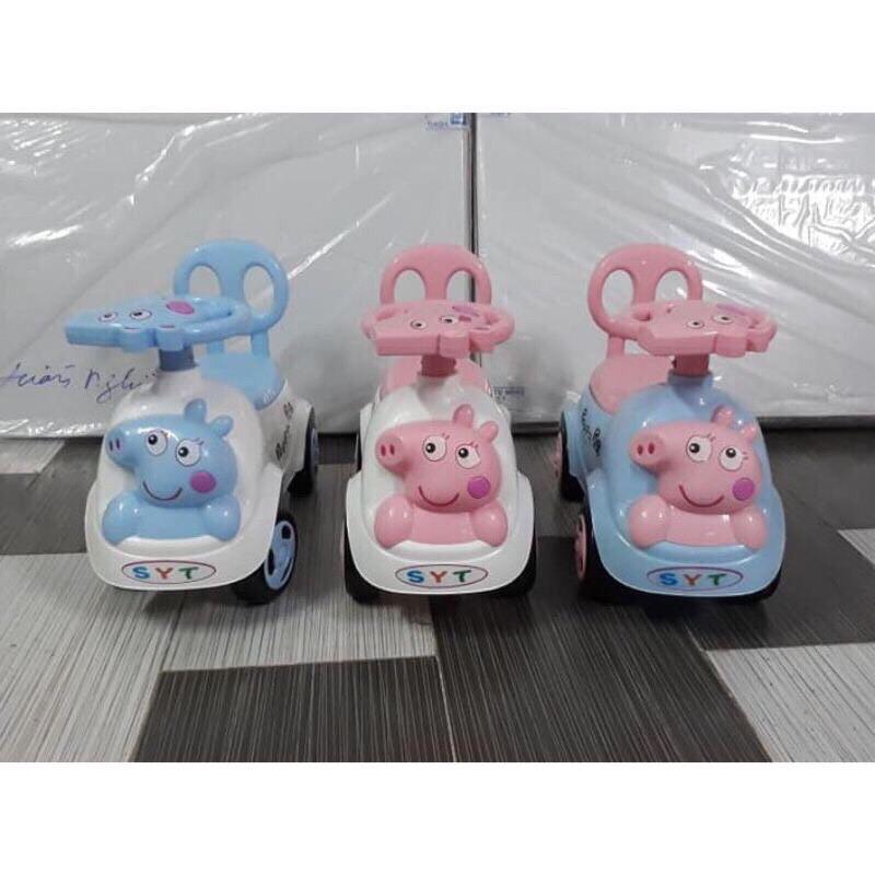 Xe chòi chân heo peppa cho bé có nhạc
